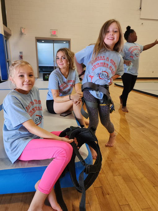 Campers on Mat